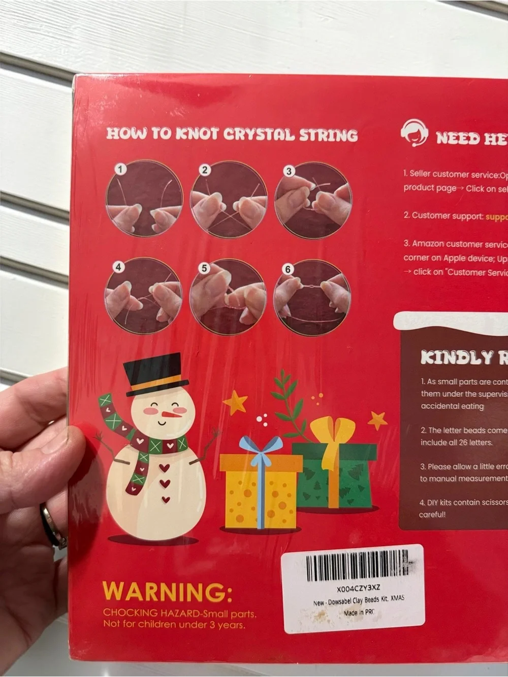 NWT Dowsabel Christmas Clay Beads Kit Limited Edition 6+